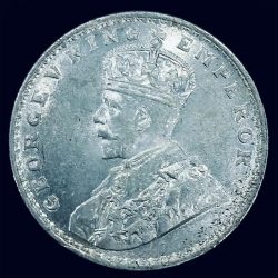 One Rupee 1922 George V King Emperor BUNC Condition Coin