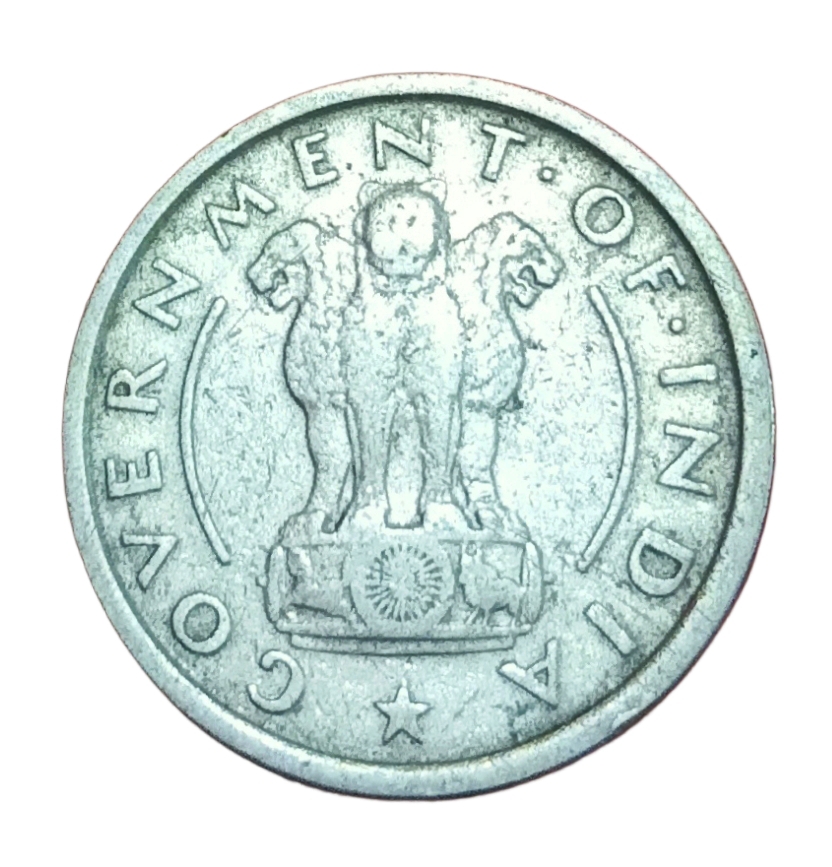 Half 1/2 Rupee Year 1950 Calcutta Mint & Year 1955 Bombay Mint Set 2 Coins **Rare** Used Conditions.