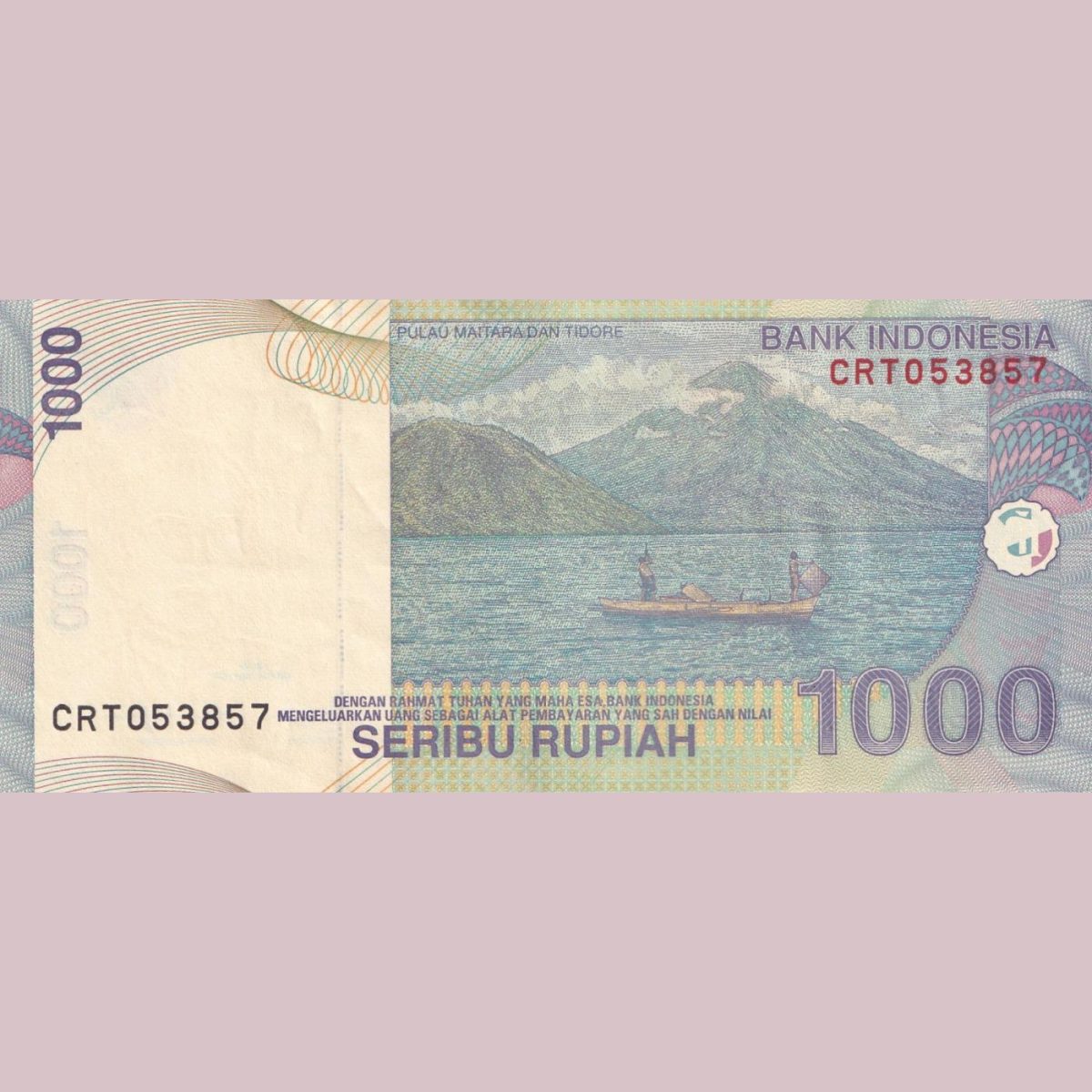 Indonesia 1000 Seribu Rupiah Rare Lowest Price Bank Note