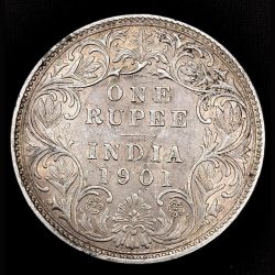 One Rupee 1901 Victoria Empress Bombay Mint