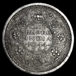 One Rupee 1944 George VI King Emperor
