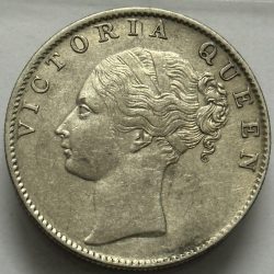 British India One Rupee 1840 Divided Legend High Grade Silver Coin 35 Berries