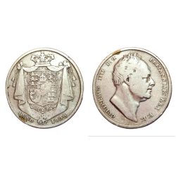 United Kingdom Silver 1/2 Crown W=14.1g, D=32mm Year 1836 King William-IIII **V. Rare** High Grade.