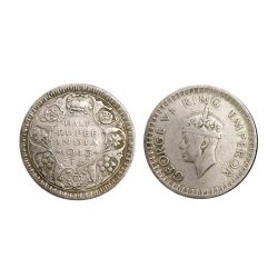 Half Rupee 1943 George VI King Emperor