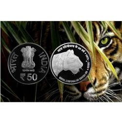 2023 - 50 Years of Project Tiger | Commemorative Coin Proof Silver set