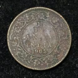 India - British 1⁄12 Anna 1905 - Edward VII lowest price Rare Coin #I-46