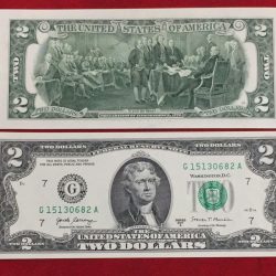 America 2 Dollar GEM UNC ( Declaration Of Independence 1776 ) Rare Note GEM UNC