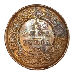 British India 1/12 Anna Year 1930 King George-V in UNC Grade.