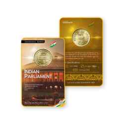 5 Rupees Blister pack Indian Parliament Issue Single Coin