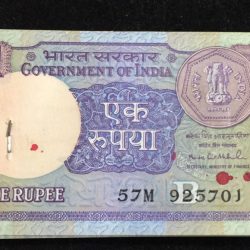 1 Rupees 1992 governor Montek Singh Ahluwalia Fancy Number Ending 786 UNC Serial Rare Packet
