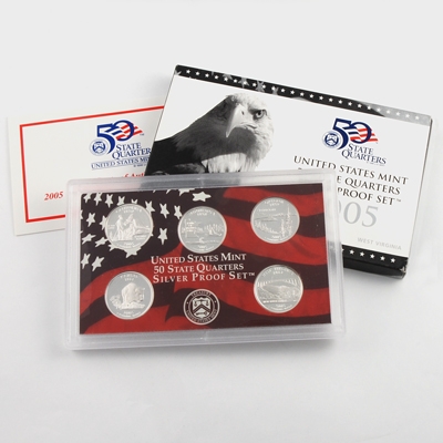 (2005) 50 State Quarters Silver Set - Original Government Packaging