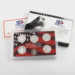 (2005) 50 State Quarters Silver Set - Original Government Packaging