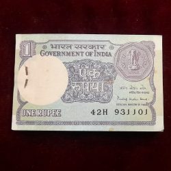 One Rs Small Coin Pkt Finance Minister Pratap Krishnan Kaul 1985 931101