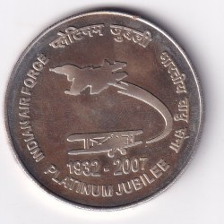India 100 Rupees (2007) Indian Air Force Rare Commemorative issue UNC Silver Coin #40