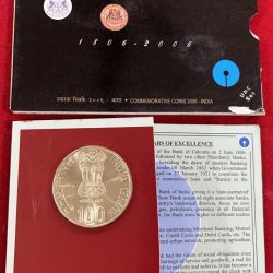 200 years of state of India 100 Rupees Silver Commemorative kolkatta Mint Coin 2006 ( 5 Rupees Coin Missing )