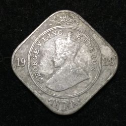 India - British 2 Annas 1928 - George V rare Coin # I-239