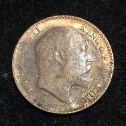 1910 India - British 1⁄12 Anna - Edward VII Coin #A-50