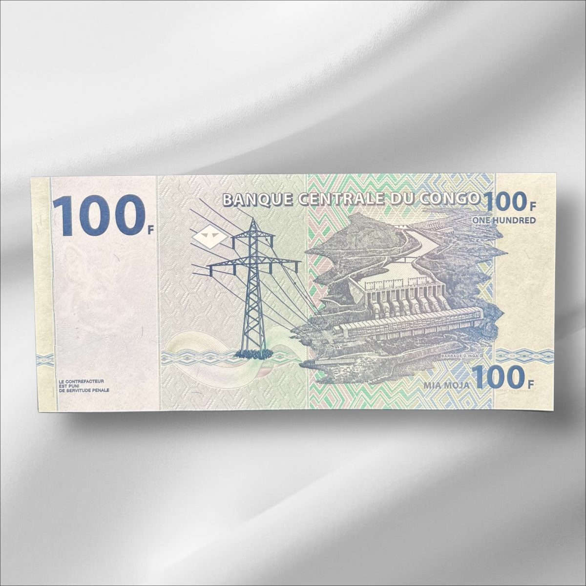 Congo 100 Francs GemUnC Bank note ending 786 Collectable Series Unique and Rare