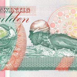 25 Gulden of Surname Country (AD 1991-1998) with Anthony Nesty, olympic gold medalist in the 100m butterfly event in Seoul 1988