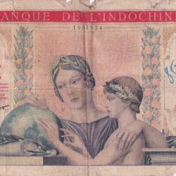 1951 French Indochina 500 Piastres Very Big Size Rare Note Condiiton as PER Image #B-2