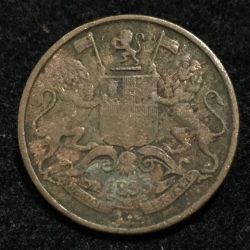 1835 India - British ¼ Anna rare coin Lowest Price #A-196
