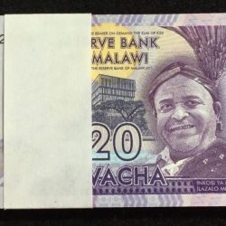 Malawi 20 Kwacha ( 100 Note )Serial UNC Packet