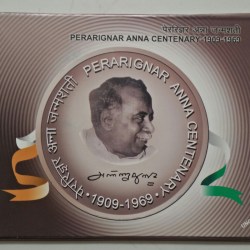 Perarignar Anna centenary (UNC 2 Coin Set) kolkata mint