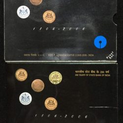 200 years of state bank of India (Proof SET)2 coin kolkatta mint