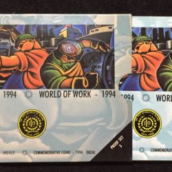 World of Work 1994 ( Proof 3 Coin Set) Mumbai mint Rare set