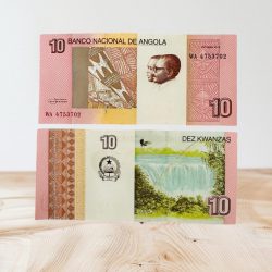 Angola 10 BAanco Nacional De Angola Gem UNC Unique and Rare World Banknote Series
