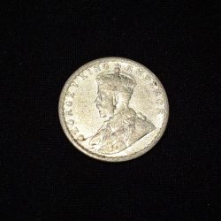 Rare Half Rupee 1917 Silver Coin George V King Emperor