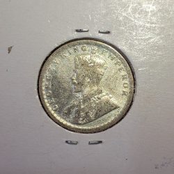 Half Rupee 1926 Silver Coin George V King Emperor