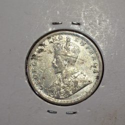 Half Rupee 1929 Silver Coin George V King Emperor