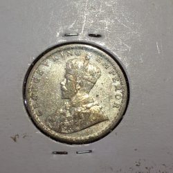Half Rupee 1933 Silver Coin George V King Emperor