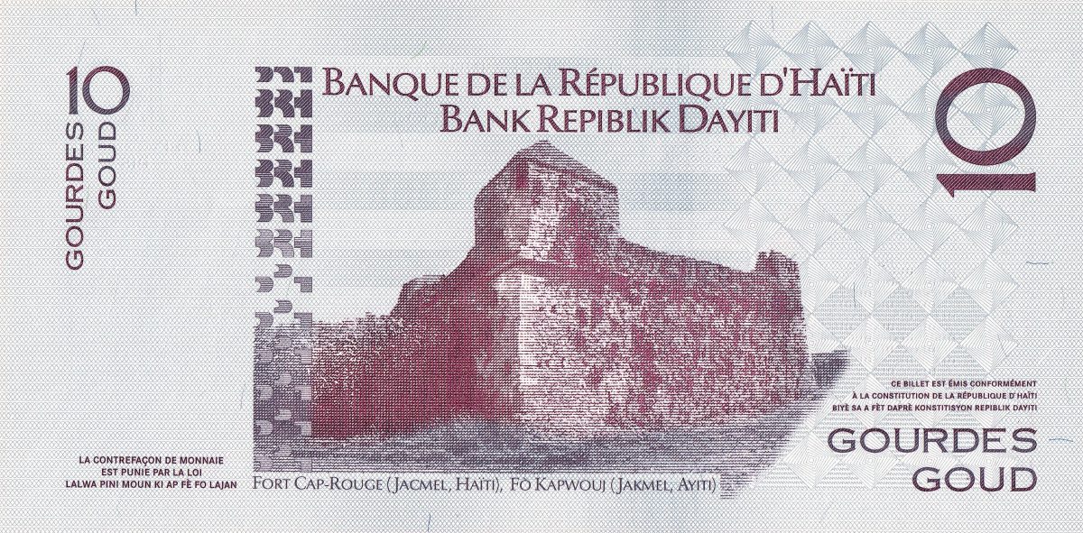 10 Gourdes of Haiti Country (AD 2004) Bicentennial of Haiti's Independence