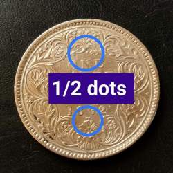 Victoria Queen 👑👑 Year. 1865 Dot variety 1862+2+1dots=1865year. 2 dots Variety as per image Weight 11.5 GM Original Gauarantee Excellent Condition Same and similar piece available