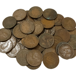 British India One Quarter Anna King George-V and King George-VI Mixed Lot 60 Coins are in Collectable Grades.