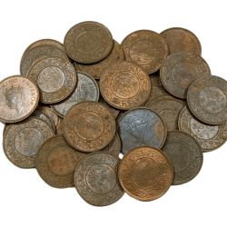 British India 1/2 Pice King George-VI Lot 32 Coins are in Unc//Aunc Grades.