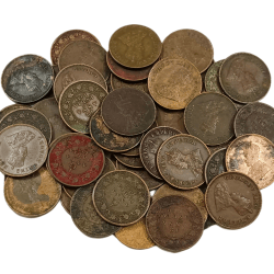 British India 1/12 Anna Mixed Year's Lot 50 Coins **Scare** Collectable Grades.