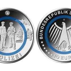 2024 Police BU Coin 10 Euro Series Extremely Rare and Popular Across Europe