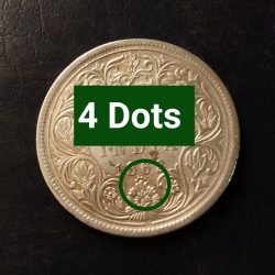 Victoria Queen 👑👑 Year. 1866 Dot variety 1862+4 dots=1866year. 0/3 Variety as per image Weight 11.5 GM Original Gauarantee Excellent Condition Same and similar piece available