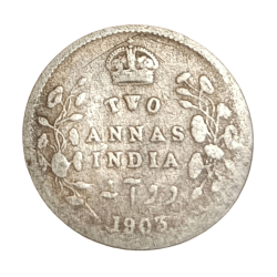 British India Silver 2 Annas Year 1903 King Edward-VII in Collectable Grade.