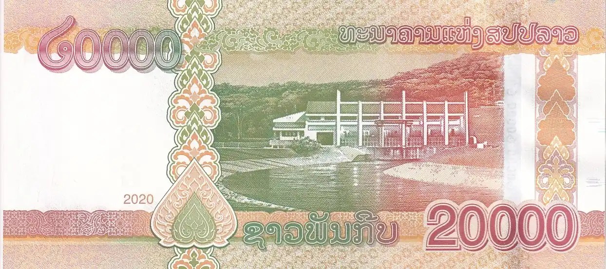 20000 Kip of Laos Unc Note of 2020 Year Unc