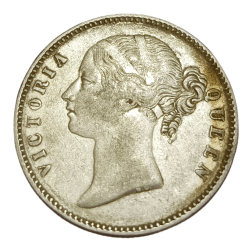 British India Silver Rupee "East India Company" Year 1840 Queen Divided Legend **Scare** High Collectable Grade.