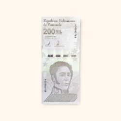 200MiL Venezuelan Bolivares Banknote Holy Number ending 786 Very Unique and Rare
