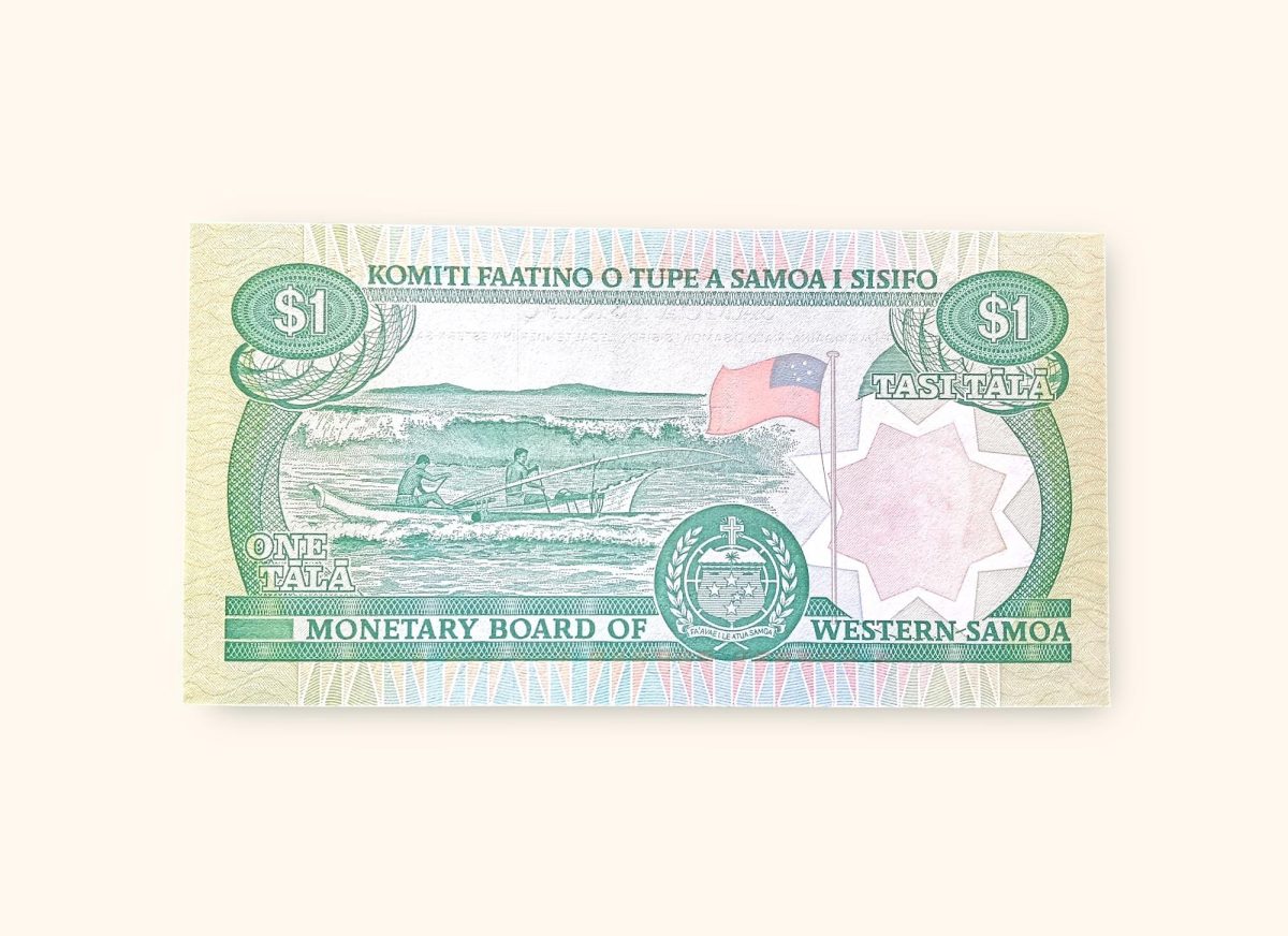 1 Samoan Tala Banknote Holy Number Ending 786 Very Unique and Rare