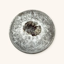Re 1 British India Queen Victoria Rupee Silver year 1893 Unique and Rare