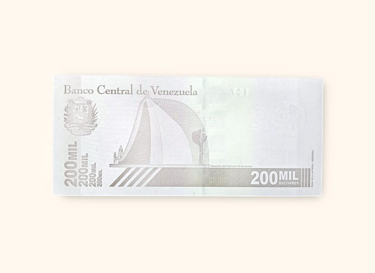 200MiL Venezuelan Bolivares Banknote Holy Number ending 786 Very Unique and Rare