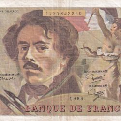 France 100 Francs Delacroix type Lowest Price Rare Note #B-2