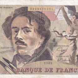France 100 Francs Delacroix type Lowest Price Rare Note #B-2